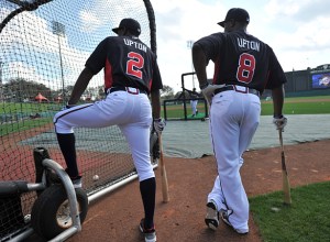 The Upton brothers, hanging out.