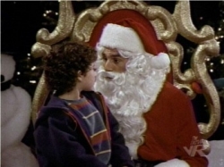 Kramer as Santa. Yeah, this is a good idea.