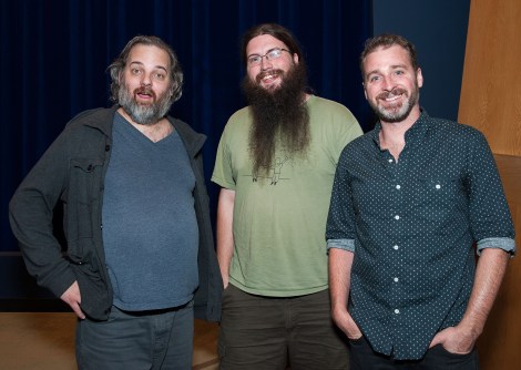 Harmon and his "Dungeon Master" Spencer Crittenden.