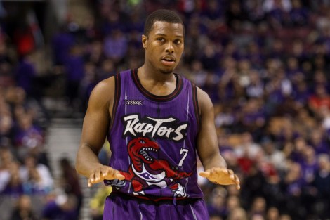 Kyle Lowry would like everyone to chill. The Raptors are real... and they're, um, purple.