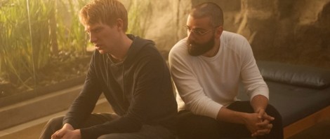 Ex Machina's Domhnall Gleeson and Oscar Isaac just want to bro out.