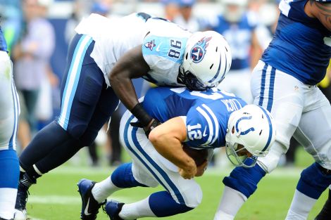 The injured Andrew Luck